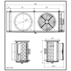 Воздухоохладитель BXA 50.22A